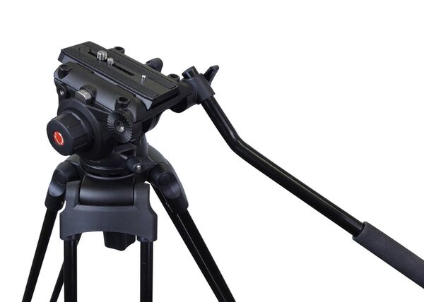 B.I.G. TV-4000 Doppelrohr Videostativ mit Neiger 