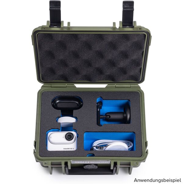 B&W Outdoor.cases Action Case PP.23  Insta360 Go 3 bronze grün