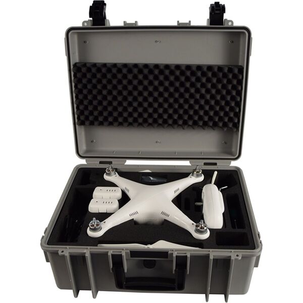 B&W Outdoor.cases Copter  mit Hartschaum für DJI Phantom 2 grau