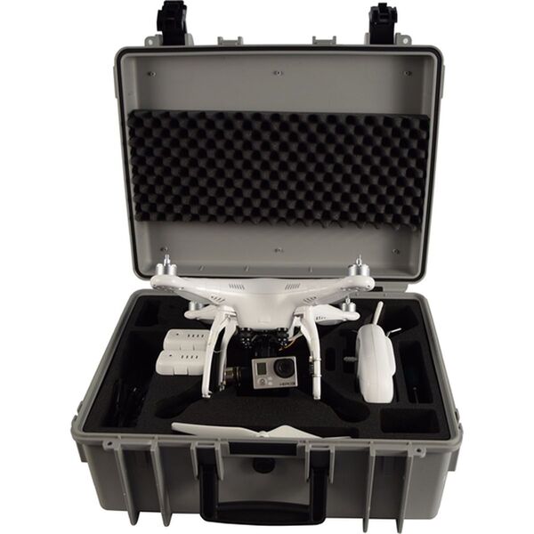 B&W Outdoor.cases Copter  mit Hartschaum für DJI Phantom 2 grau