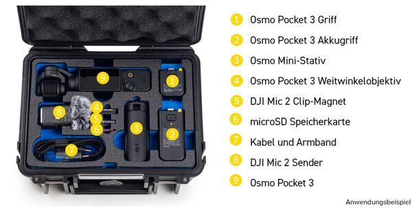 B&W Outdoor.cases DJI Osmo Pocket 3 Creator Combo  orange