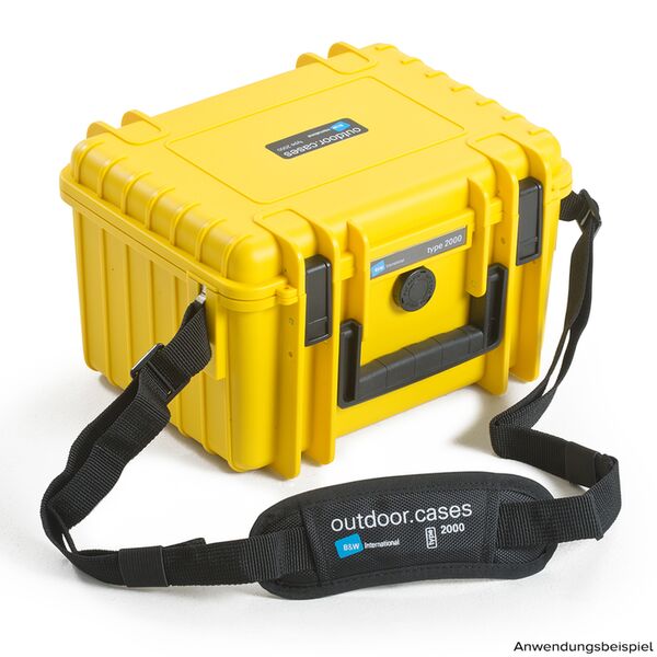 B&W Outdoor.cases Schultergurt  Type 2000 schwarz