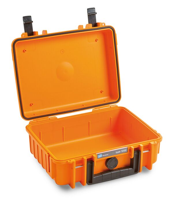 B&W Outdoor.cases Type 1000  orange Leer