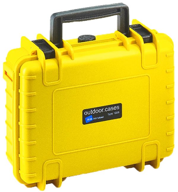 B&W Outdoor.cases Type 1000  gelb variable Facheinteilung (RPD)