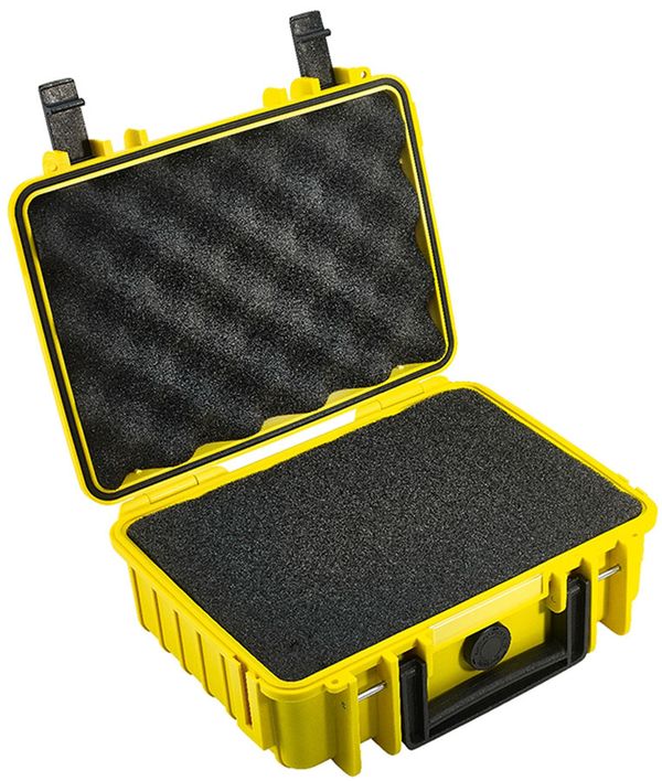 B&W Outdoor.cases Type 1000  gelb Würfelschaum (SI)