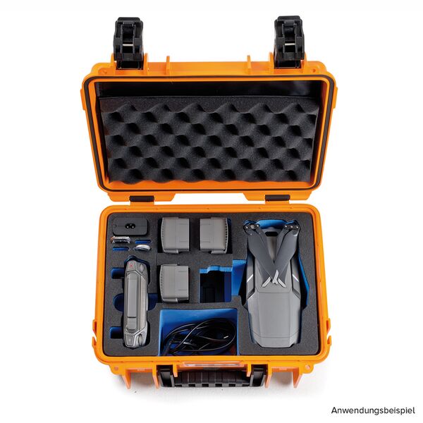 B&W Outdoor.cases Type 3000  orange DJI Mavic 2 (Pro/Zoom), Fly More Kit and ND-F