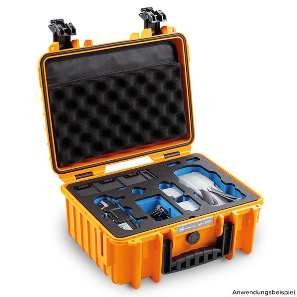 B&W Outdoor.cases Type 3000  für DJI Mavic Air 2(s) Fly More Combo orange