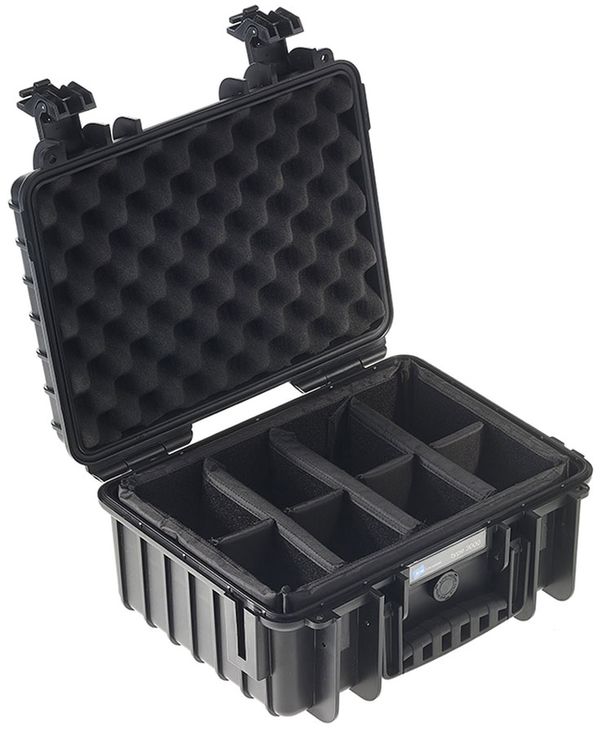 B&W Outdoor.cases Type 3000  schwarz variable Facheinteilung (RPD)