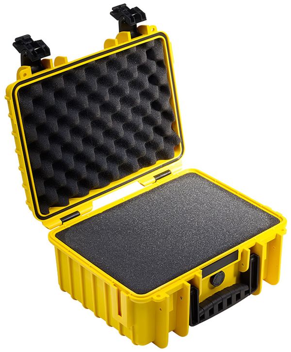 B&W Outdoor.cases Type 3000  gelb Würfelschaum (SI)