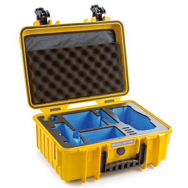 B&W Outdoor.cases Type 4000  für DJI Mavic 2 (Pro/Zoom), Fly More Kit gelb