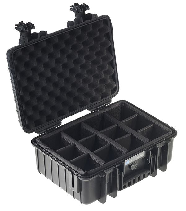 B&W Outdoor.cases Type 4000  schwarz variable Facheinteilung (RPD)