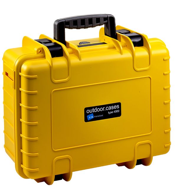 B&W Outdoor.cases Type 4000  gelb variable Facheinteilung (RPD)