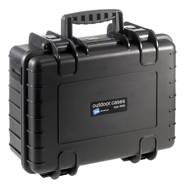 B&W Outdoor.cases Type 4000  schwarz Würfelschaum (SI)