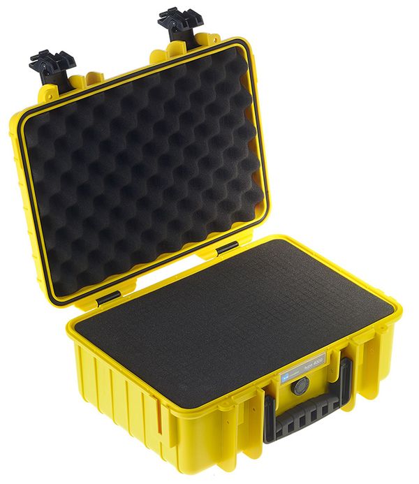 B&W Outdoor.cases Type 4000  gelb Würfelschaum (SI)