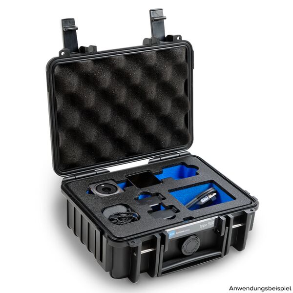 B&W Outdoor.cases Type 500  für DJI Action 2 Power Combo oder DJI Action schwarz