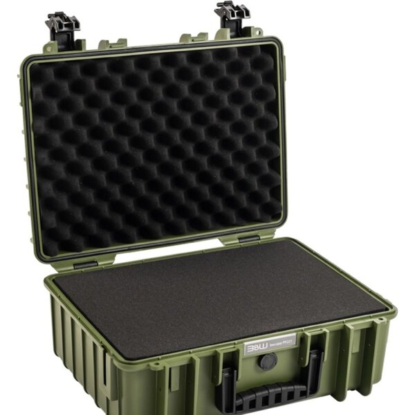 B&W Outdoor.cases Type 5000  bronze/grün leer