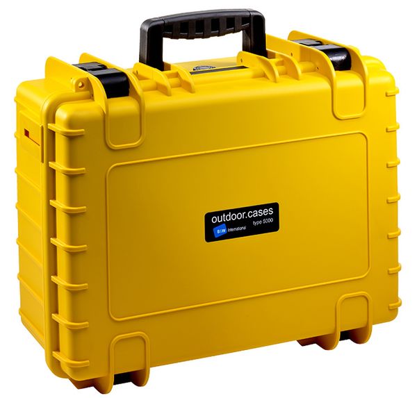 B&W Outdoor.cases Type 5000  gelb variable Facheinteilung (RPD)