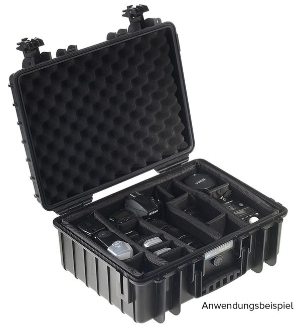 B&W Outdoor.cases Type 5000  schwarz variable Facheinteilung (RPD)
