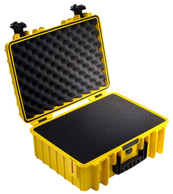 B&W Outdoor.cases Type 5000  gelb Würfelschaum (SI)