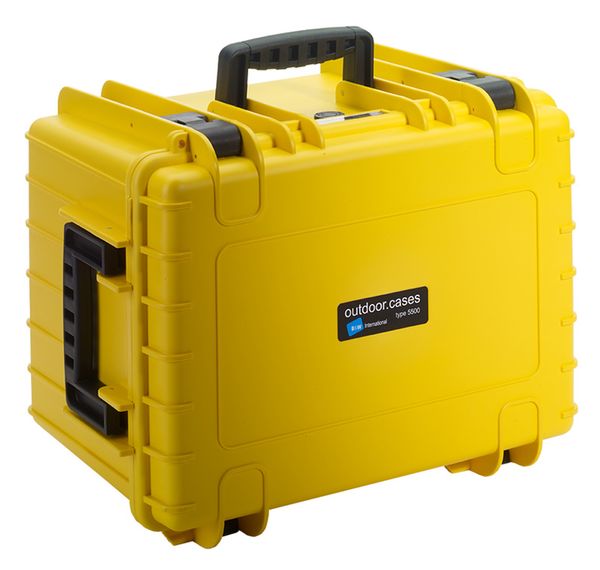 B&W Outdoor.cases Type 5500  gelb variable Facheinteilung (RPD)