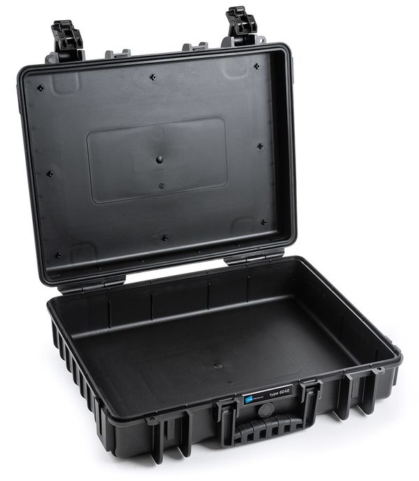 B&W Outdoor.cases Type 6040  schwarz Würfelschaum (SI)