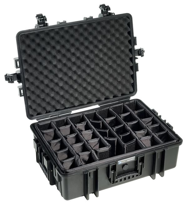 B&W Outdoor.cases Type 6500  schwarz variable Facheinteilung (RPD)