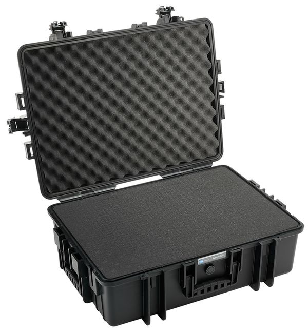 B&W Outdoor.cases Type 6500  schwarz Würfelschaum (SI)