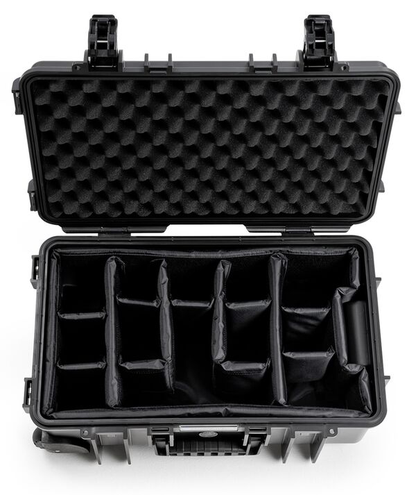 B&W Outdoor.cases Type 6600  mit Trennwandsystem (RPD) schwarz