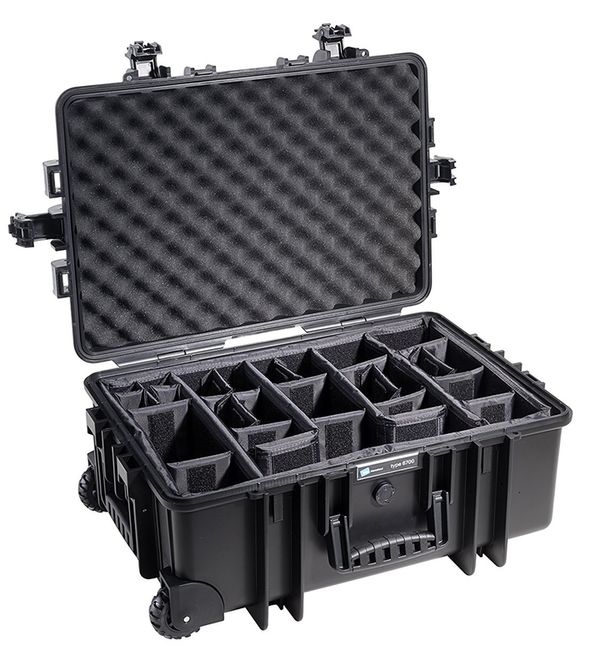 B&W Outdoor.cases Type 6700  schwarz variable Facheinteilung (RPD)