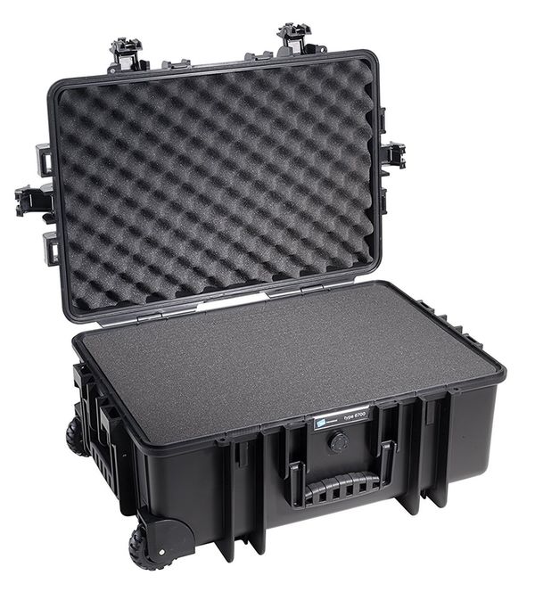 B&W Outdoor.cases Type 6700  schwarz Würfelschaum (SI)
