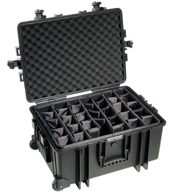 B&W Outdoor.cases Type 6800  schwarz variable Facheinteilung (RPD)