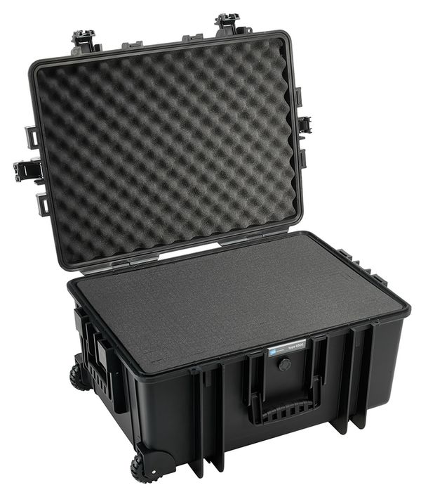 B&W Outdoor.cases Type 6800  schwarz Würfelschaum (SI)
