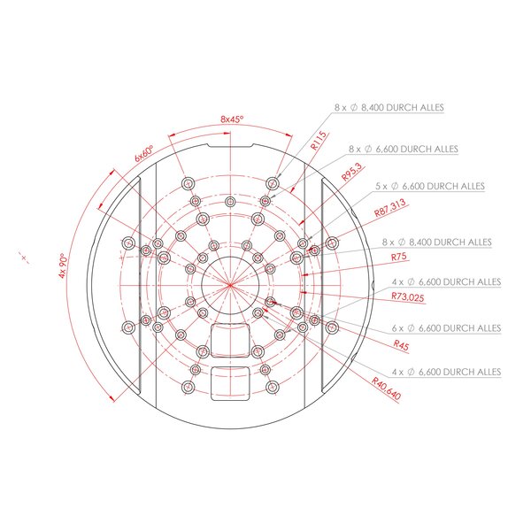 Baader 8 Zoll Planewave-Klemme 