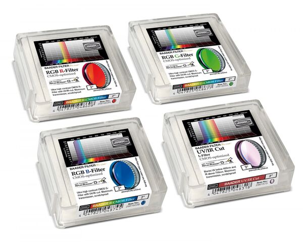 Baader LRGB Filtersatz – CMOS-optimiert  2 Zoll