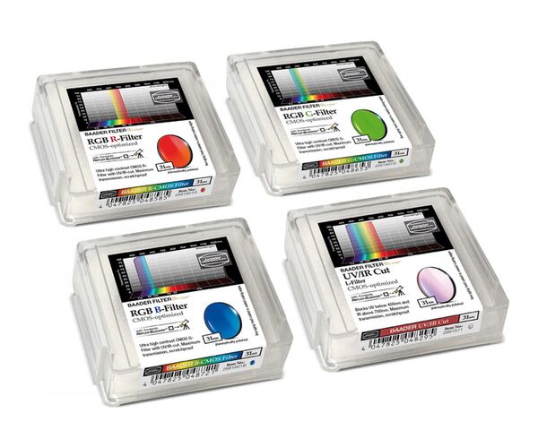 Baader LRGB Filtersatz – CMOS-optimiert  31 mm