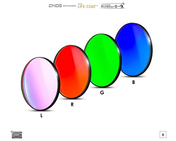 Baader LRGB Filtersatz – CMOS-optimiert  36 mm