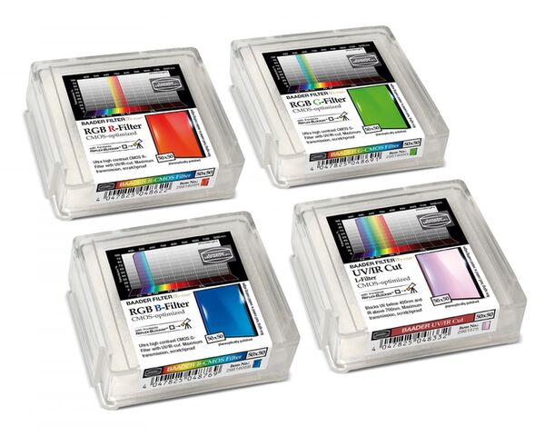Baader LRGB Filtersatz – CMOS-optimiert  50x50 mm