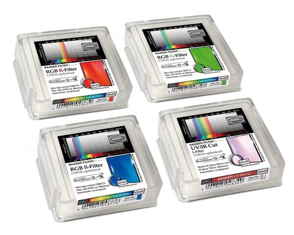 Baader LRGB Filtersatz – CMOS-optimiert  65x65 mm