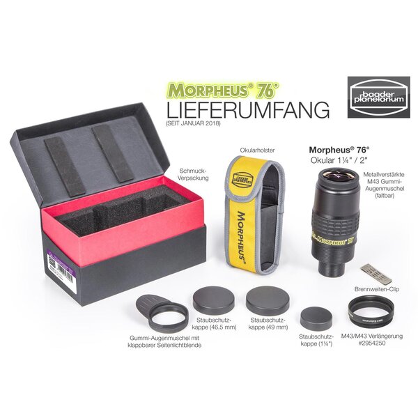 Baader Morpheus® 76° Okularsatz (Einsteiger) inkl. Koffer 