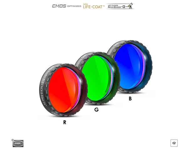 Baader RGB Filtersatz – CMOS-optimiert  1,25 Zoll