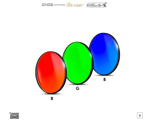 Baader RGB Filtersatz – CMOS-optimiert  31 mm
