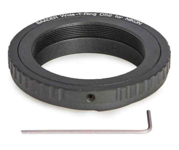 Baader Wide-T-Ring Nikon mit D52i auf T-2 und S52 