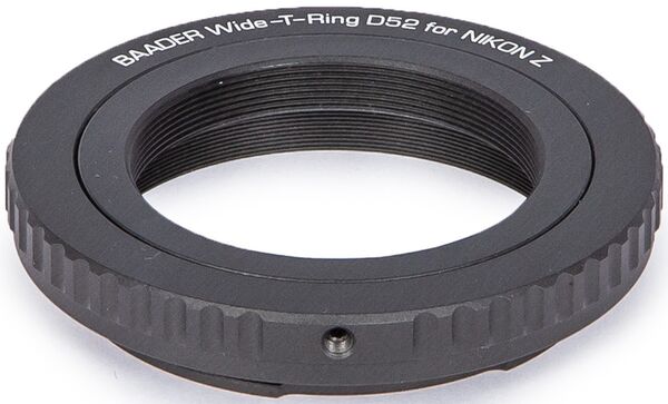 Baader Wide-T-Ring Nikon Z mit D52i auf T-2 und S52  für Nikon Z Bajonett