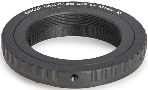 Baader Wide-T-Ring Sony Alpha und Minolta Maxxum, mit D52i auf T-2 und S52 