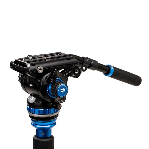 Benro Aero6 Videostativkit inkl. Videoneiger S6Pro und Nivelliermittelsäule   Aluminium