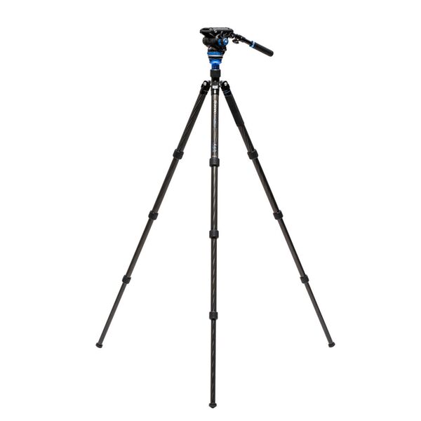 Benro Aero6 Videostativkit inkl. Videoneiger S6Pro und Nivelliermittelsäule  Carbon