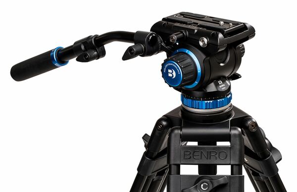 Benro Dual-Tube Videostativkit A573T Aluminium inkl. Videoneiger S6Pro 