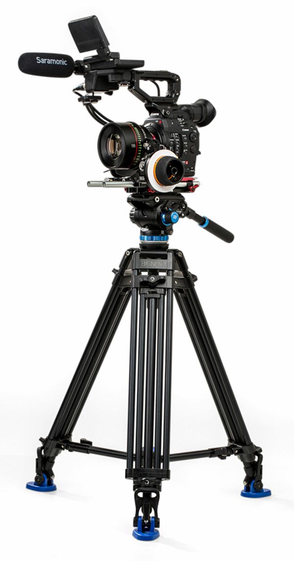 Benro Dual-Tube Videostativkit A573T Aluminium inkl. Videoneiger S6Pro 