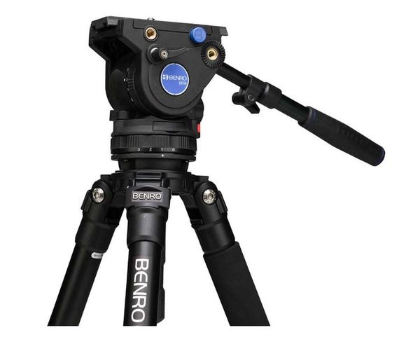 Benro Series 3 Alum Single Tube Video Tripod with BV6H head - A373FBV6H 