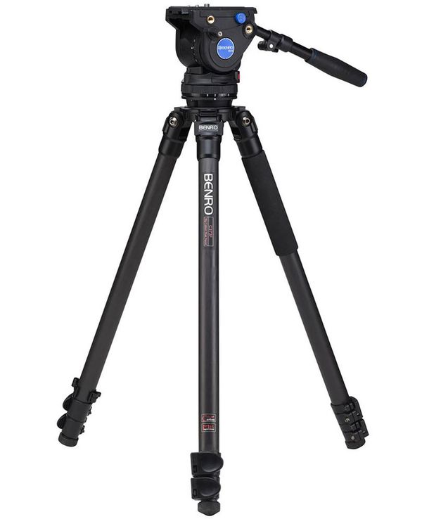 Benro Series 3 Carbon Fibre Single Tube Video Tripod with BV4H head - C373FBV4H 